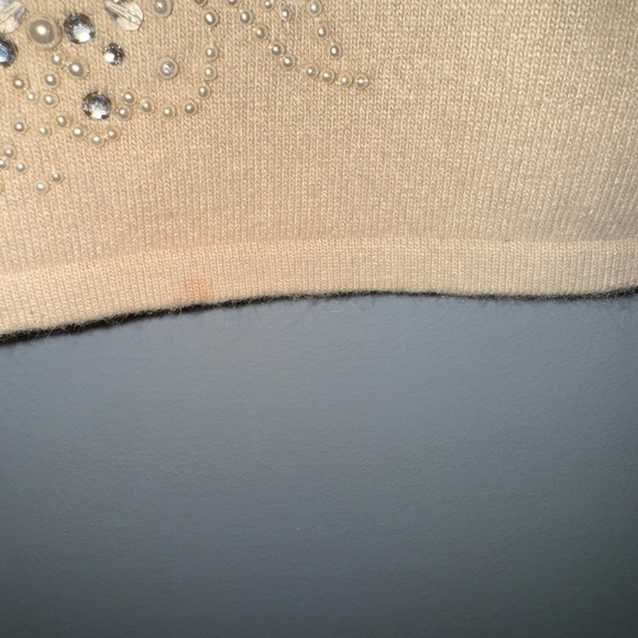 Ann Taylor Beaded Ultra Soft Angora Blend Sweater Cardigan Size XL - Picture 7 of 9